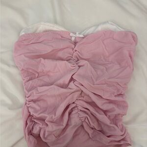 Amazon Pink Ruched Women's Top